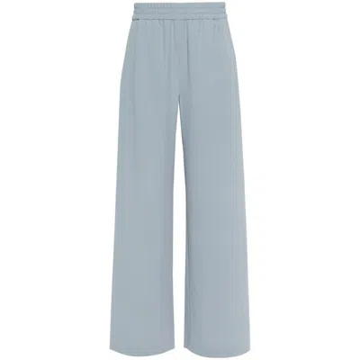 Mark Kenly Domino Tan Palmira Wide-leg Trousers In Blue