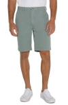 Liverpool Los Angeles Twill Shorts In Eucalyptus