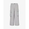Honor The Gift A-spring Wide Leg Cargo Pants In Grey