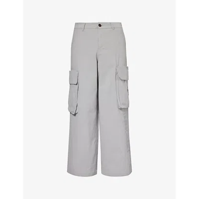 Honor The Gift A-spring Wide Leg Cargo Pants In Grey