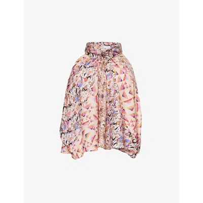 Isabel Marant Lauriane Abstract-print Top In Ecru