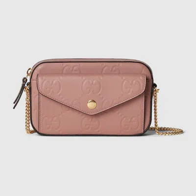 Gucci Gg Super Mini Shoulder Bag In Pink