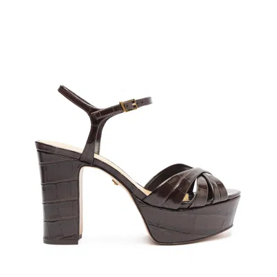 Schutz Keefa Leather Sandal In Brown