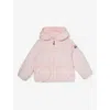 Moncler Babies'  Pastel Pink Raka Logo-patch Shell Jacket 9 Months-3 Years In Pink Light