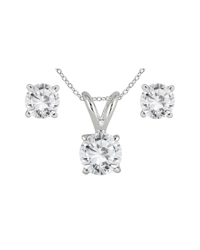 Monary 14k 0.96 Ct. Tw. Diamond Jewelry Set In Metallic