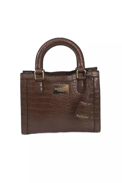 Baldinini Trend Elegant Shoulder Bag With En Women's Details In Brown
