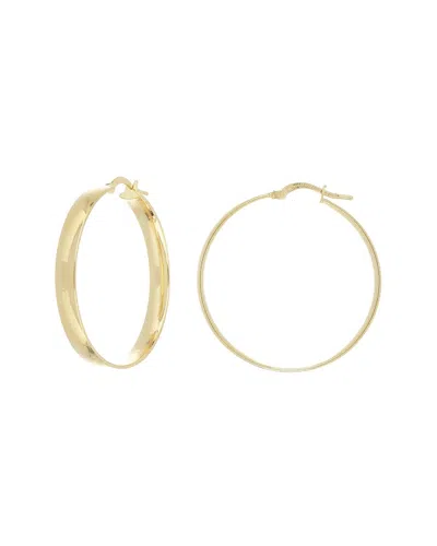 Pure Gold 14k Tube Hoops In Gold