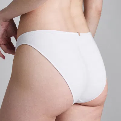 Lunya Seamless Modal Bikini In Sincere White