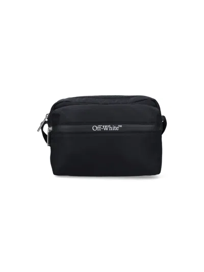 Off-white Black Nylon Outdoor Crossbody Bag In Black  