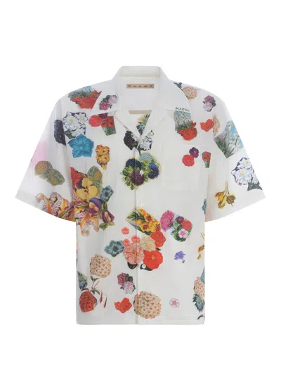 Marni Floral-print Cotton Shirt