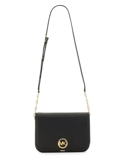 Michael Kors Messenger Bag "delancey" Medium In Black