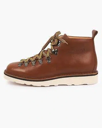 Pre-owned Fracap M120 Magnifico Leather Boots - Brandy / White Cristy Sole