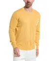 Brunello Cucinelli Man Sweater Ocher Size 46 Cashmere In Yellow