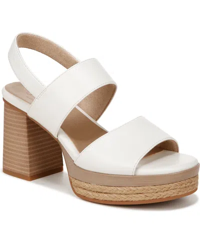 Soul Naturalizer Holly Platform Sandals In White Faux Leather