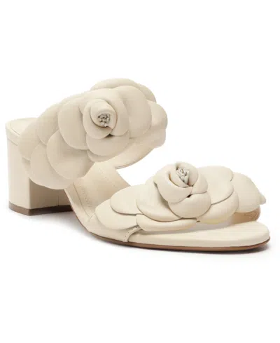 Arezzo Women's Poppy Mid Block Sandals In Panacota