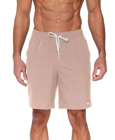 Reebok Men's Core Stretch 7" Volley Shorts In Pink