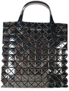 BAO BAO ISSEY MIYAKE PLATINUM PRISM LARGE TOTE,BB78AG123 94 GUNMETAL