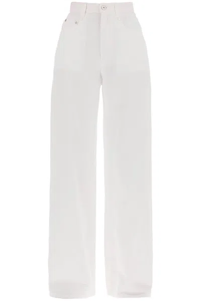 Brunello Cucinelli Cotton And Linen Trousers In White