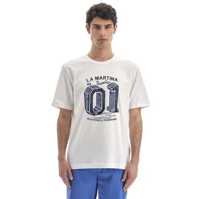 La Martina Cotton Men's T-shirt In White