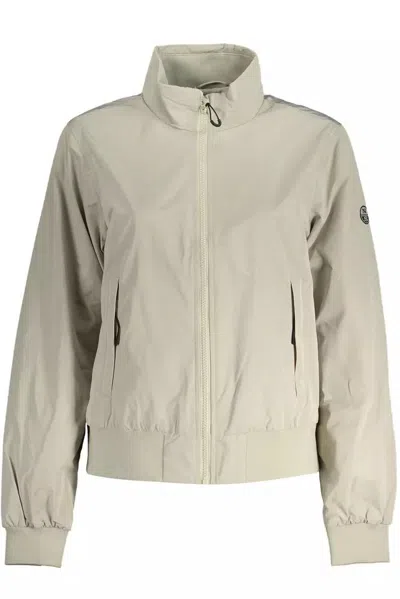 North Sails Polyester Jackets & Women's Coat In Gray