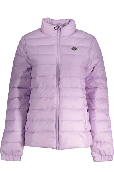 North Sails Polyester Jackets & Women's Coat In Pink