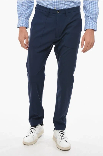 Nine In The Morning Kent Chino Trouser In Blue