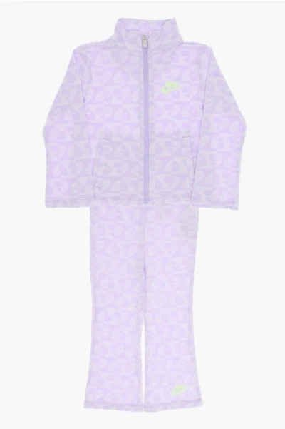 Nike Kids' Little Girls Sweet Swoosh Tracksuit Set In Lilac Bloom