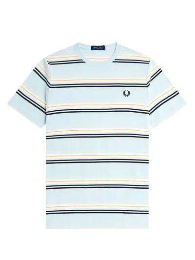Fred Perry Fp Stripe T In Grey