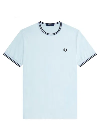 Fred Perry Fp Twin Tipped T In Grey