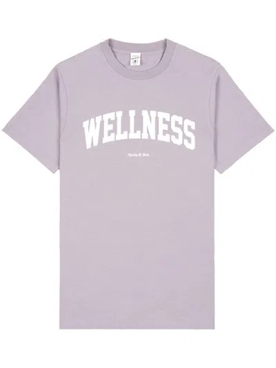 Sporty And Rich Sporty & Rich Wellness Ivy T-shirt Clothing In Violet
