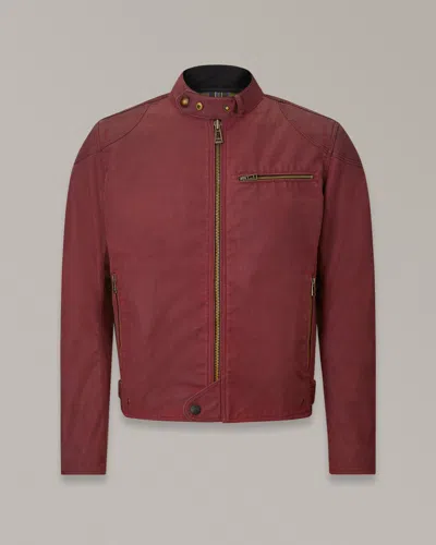 Belstaff Ariel Motorcycle Jacket In Racing Red