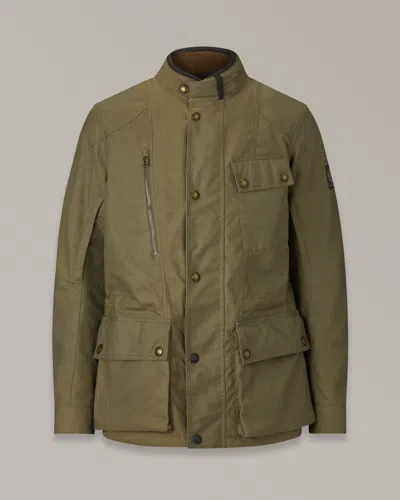 Belstaff Waymaster Waxed Cotton In  Olive