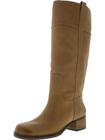Lucky Brand Hybiscus Womens Leather Riding Knee-high Boots In Brown