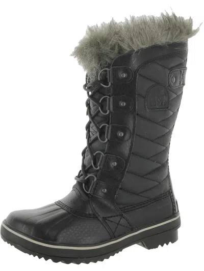 Sorel Tofino Ii Womens Faux Fur Cold Weather Winter Boots In Black