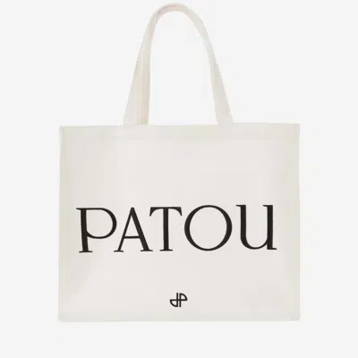 Patou Large Tote Bag In White