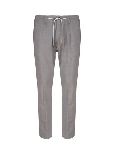 Eleventy Straight Trousers In Grey