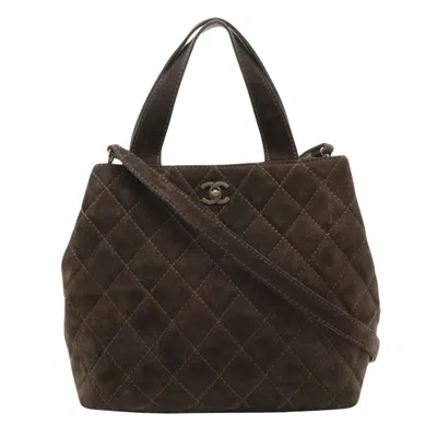 Pre-owned Chanel 2,55 Suede Tote Bag () In Brown