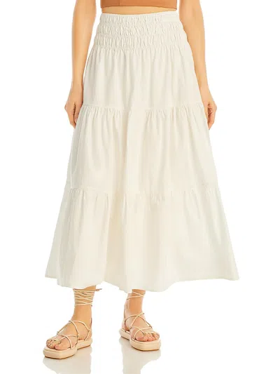 Aqua Womens A-line Skirt In White