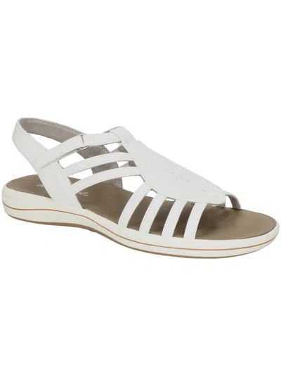 Easy Street Gem Womens Faux Leather Peep-toe Slingback Sandals In Multi