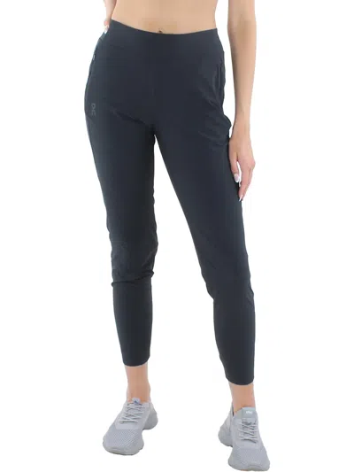 On Run  Clouds Womens Lightweight Stretch Athletic Leggings In Blue