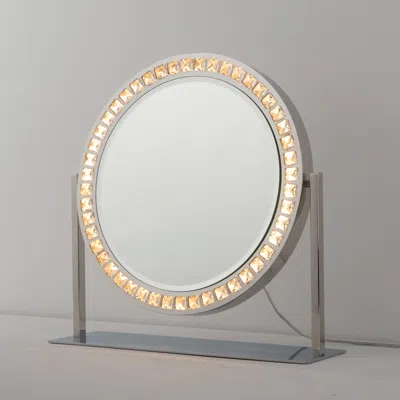 Nova Of California Marilyn Table Top Led Vanity Mirror - Chrome In Metallic