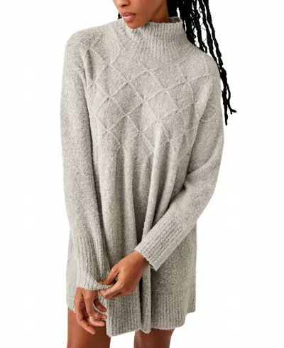 Free People Jaci Sweater Dress In Heather Grey