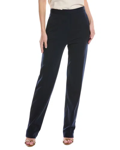 Halston Women's Collins Wool-blend Tailored Pants In Blue