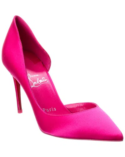 Christian Louboutin Iriza 100 Satin Pump In Pink