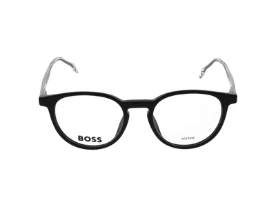 Hugo Boss Eyeglasses In Black Ruthenium