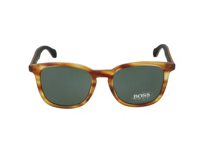 Hugo Boss Sunglasses In Honey Brown Green