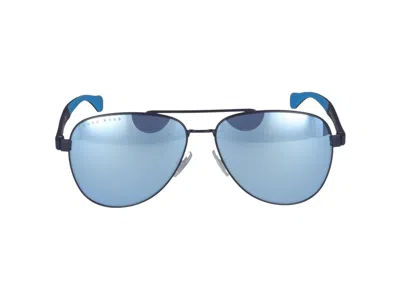 Hugo Boss Sunglasses In Matte Blue