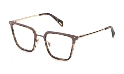 Police Eyeglasses In Rose' Polished Gold With Pink Parts