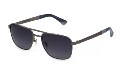 Police Sunglasses In Polished Ruthenium Tot.c/blasted Parts/opac