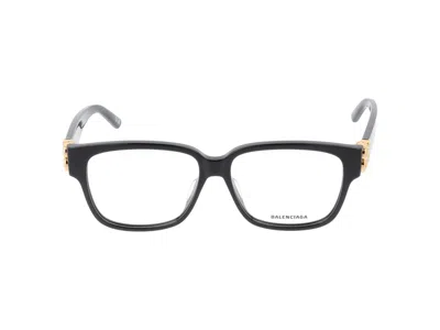 Balenciaga Eyeglasses In Black Gold Transparent